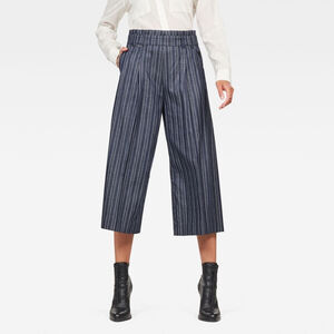 G-Star Ramin Culottes Pinestripe Jeans High Waist Matching Belt size 26 BNWT